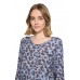 Betty Barclay - 2945 1688 - T-shirt blauw bruin luipaard print.